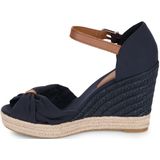 Tommy Hilfiger  BASIC OPEN TOE HIGH WEDGE  sandalen  dames Marine
