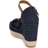 Tommy Hilfiger  BASIC OPEN TOE HIGH WEDGE  sandalen  dames Marine