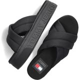 Tommy Jeans Tommy Jeans Lettering Flatform Slippers - Dames - Zwart