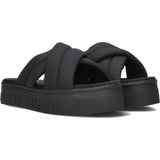 Tommy Jeans Tommy Jeans Lettering Flatform Slippers - Dames - Zwart
