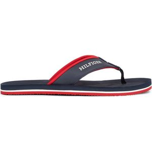 Tommy Hilfiger Comfort Hilfiger Beach Sandal Fm0fm05029 teenslippers voor heren, Woestijn hemelsblauw