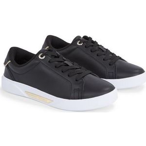 Tommy Hilfiger Chic Hw Court Fw0fw07813 Cupsole-sneakers voor dames, zwart.