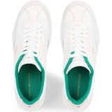 Tommy Hilfiger leren sneakers wit/groen