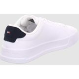 Tommy Hilfiger Leren Sneakers Wit/Donkerblauw