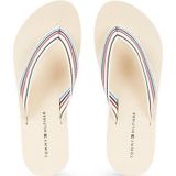 Tommy Hilfiger Dames TH Stripes Beach Sandal Flip Flop, Calico, 5 UK, Calico, 38 EU