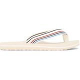 Tommy Hilfiger Dames TH Stripes Beach Sandal Flip Flop, Calico, 5 UK, Calico, 38 EU