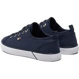 Tommy Hilfiger - Witte Canvas Lage Sneakers - Dames