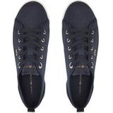 Tommy Hilfiger - Witte Canvas Lage Sneakers - Dames