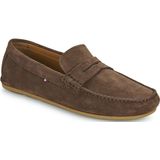 Tommy Hilfiger Heren Casual Hilfiger Suede Driver, Cacao, 7 UK, Cacao, 41 EU