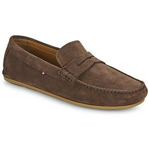 Tommy Hilfiger Heren Casual Hilfiger Suede Driver, Cacao, 10.5 UK, Cacao, 45 EU