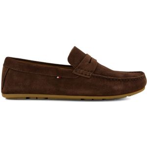 Tommy Hilfiger Heren Casual Hilfiger Suede Driver, Cacao, 7 UK, Cacao, 41 EU