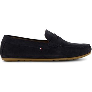 Lage Tommy Hilfiger instapper donkerblauw leer