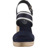 Tommy Hilfiger - Fw0fw08045 - Sandalen - Zwart - Katoen - Gespsluiting