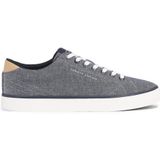 Tommy Hilfiger - Hi Vulc Chambray - Sneakers - Linnen - Blauw