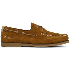 Tommy Hilfiger Herenbootschoen TH Bootschoen Core Suede Suede, Bruin (Coconut Grove), 41 EU