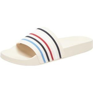 Tommy Hilfiger Wereldwijde strepen zwembadglijbaan voor dames, Calico, 6.5 UK, Calico, 40 EU