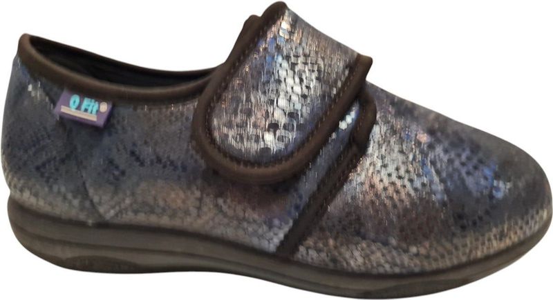 Promed - Geneve Pantoffels - Blauw - Textiel