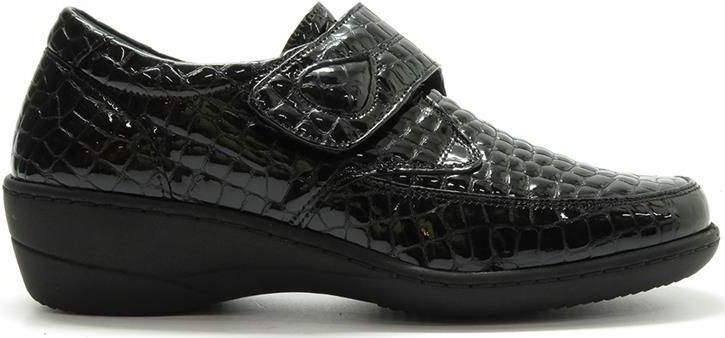 Promed - 4032.7 Klittenbandschoenen - Blauw Lak - Leer Combi