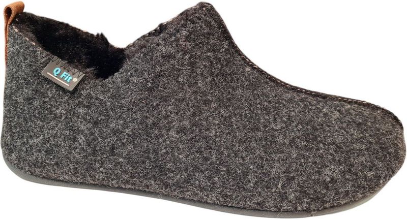 Q-Fit - 3527.4 Pantoffels - Zwart - Textiel
