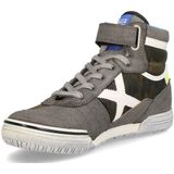 Munich - 163597 - Veterschoenen - Grijs/Wit - Leer