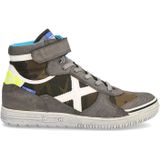 Munich - 163597 - Veterschoenen - Grijs/Wit - Leer