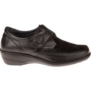 Q-Fit - Beata - Klittenbandschoenen - Zwart - Leer