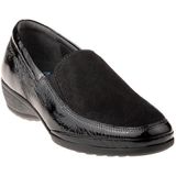 Q-Fit - 4229 Instappers - Zwart - Leren