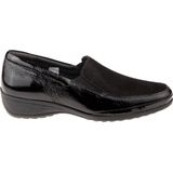 Q-Fit - 4229 Instappers - Zwart - Leren