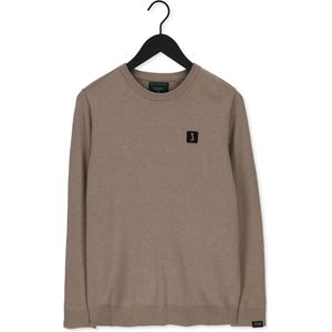 Bruin Tinten Clifden Crew Truien & Vesten Heren - Sweater - Hoodie - Vest- Beige