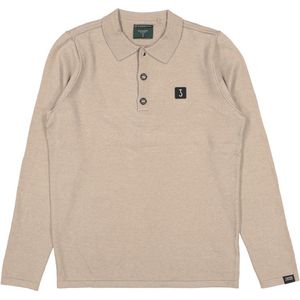 Butcher of Blue polo lange mouw beige