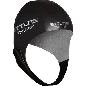 BTTLNS Neopreen badmuts - Badmuts - 3.5mm Thermische neopreen - Voor tussen seizoenen - Intern thermische voering - verstelbaar klittenband - Zethes 1.0 - Zilver - M