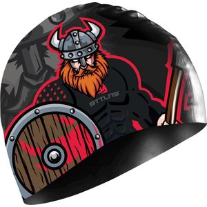 BTTLNS badmuts - swim cap - siliconen badmuts unisex - Absorber 2.0 SE - bloodyredbeard - one size