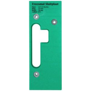 Wovar Freesmal sluitplaat rechts 127 x 23 mm | Per stuk