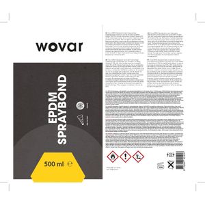 Wovar EPDM Spuitlijm 500ml | Spraybond EPDM