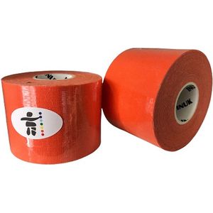 Inuk Kinesiotape - Premium Quality - 3 rollen Oranje - Watervast - IOC - Topsport - voorkom blessures