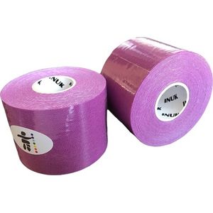 Inuk - Kinesiotape - Sporttape - Premium Quality - 3 rollen Paars - Watervast - Topsport - voorkom blessures