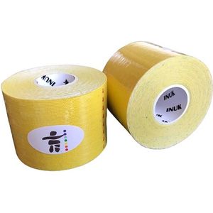 Inuk - Kinesiotape - Premium Quality - 3 rollen Geel - Watervast - Topsport - voorkom blessures - Tape