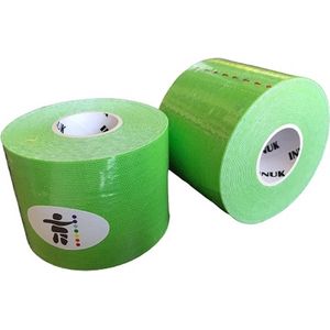 Inuk - Kinesiotape - 3 rollen - lichtgroen - Watervast - Premium Quality - Topsport - voorkom blessures