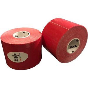 Inuk - Kinesiotape - Sporttape - Rood - 3 rollen Rood - Watervast - Premium Quality - voorkom blessures