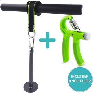 Wrist Roller - Onderarm trainer - Forearm trainer - Incl. Handknijper - Knijphalter