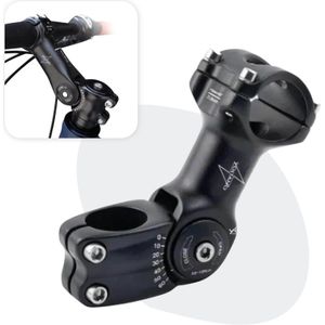 Voltano A-Head Verstelbare Stuurpen Voorbouw – 1-1/8” 28,6 / 110 mm / 31,8 mm – Zwart - º60 graden Verstelbaar - Stuur Verhoger - Stuur Verlenger