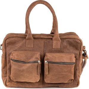 Dutch-Bag Breda Leren Laptoptas 17 Inch Bruin - Kenia Leder  - Handgemaakt in NL - Premium Leer
