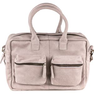 Dutch-Bag Breda Leren Laptoptas 17 Inch Licht Grijs - Kenia Leder  - Handgemaakt in NL - Premium Leer