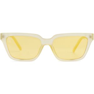 Nivó Zonnebril | Neo Yellow – Gele Zonnebril – Dames & Heren – Uniseks - Gepolariseerd - Festival Zonnebril - UV400 Filter - Gratis Luxe Brillenhoes