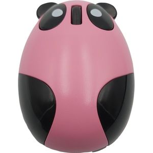 Funny Mouses - Panda muis (roze) - stille muis - draadloze computer laptop muis - elektronica gadget