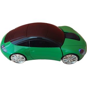 Funny Mouses - Porsche muis (groen) - draadloze computer laptop muis - elektronica auto gadget mannen