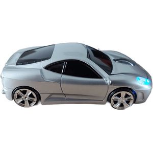 Funny Mouses - Ferrari muis (zilver) - draadloze computer laptop muis - elektronica auto gadget mannen