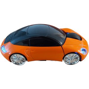 Funny Mouses - Porsche muis (oranje) - draadloze computer laptop muis - elektronica auto gadget mannen