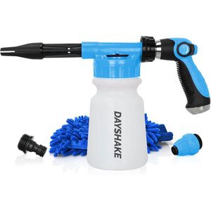 Dayshake Snow Foam Gun voor Tuinslang - Inclusief Washandschoen - Foam Lance - Schuim Spuit Auto Wassen - Foam Cannon