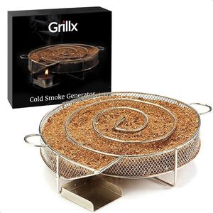GrillX - Cold Smoke Generator - RVS - Voor Koud Roken - Geschikt Voor BBQ